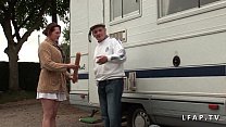 best серьезная рыжая шлюха трахнулась двойным проникновением в групповухе со стариком best