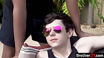 best when boy finds his stepbrother lounging by the pool he decides to join him and ask him for a massage best