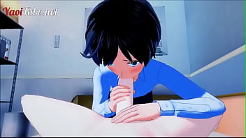 best evangelion yaoi hentai 3d shinji x kaworu handjob blowjob and bareback and cums in his mouth and ass best