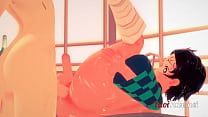 best kimetsu no yaiba yaoi hentai 3d tanjiro is fucked by inosuke on the table best