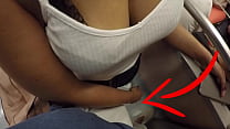 best unknown blonde milf with big tits started touching my dick in subway thats called clothed sex best