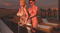 best kissing horny redhead shemale fucks blonde tranny anal sex 3d futanari cartoon porno on the sunset best