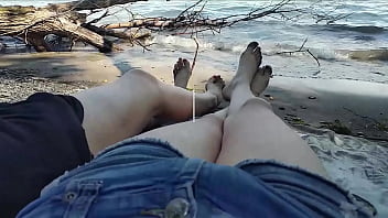 best dick kinky hikers beach blowjob and cumming on tits at lake erie sarina havok and robin coffins best