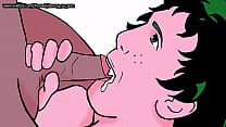 best most midoriya sucks a cock full of cum cosplay my hero academia loop best