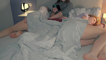 best sharing bed with stepmom and stepsis fucked step sister after she got horny watching step mom suck on it best